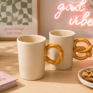 Designer Handle Ceramic Mug Collection